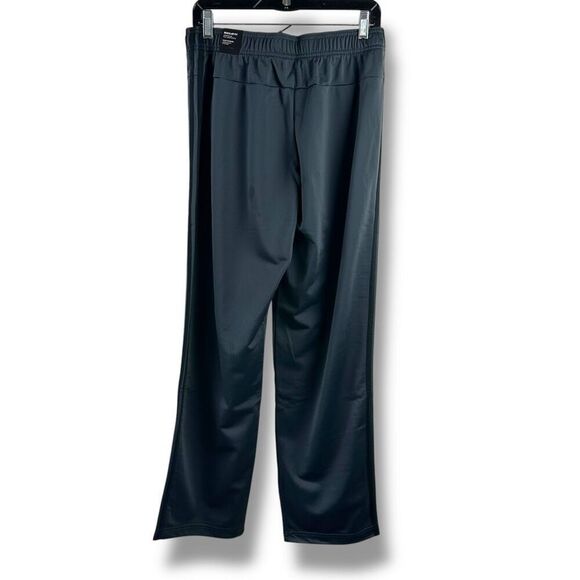 Adidas Men's Size M Tri Stripe Track Pants Gray Black Sporty Gym Sweatpants New - Picture 2 of 11